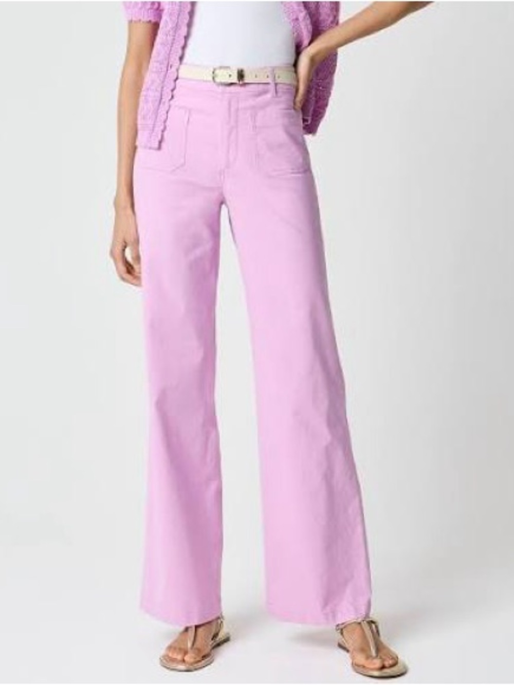 J. Crew Factory Lilac Lizzie Wide-Leg Pant 27